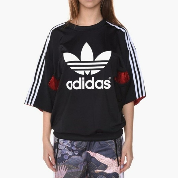 RITA ORA x ADIDAS Women's AJ7240  KIMONO Sleeve Top - Picture 4 of 4